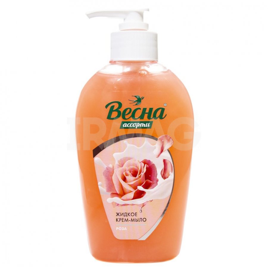 Крем-мыло жидкое "Весна" АССОРТИ 280г Роза (дозат.) /15