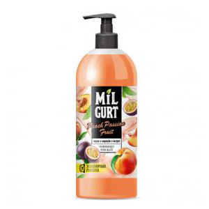 Мыло жидкое "Mil Gurt" 860гр Крем Персик,маракуйя в йогурте (Весна) /8 "ВЫВОД"