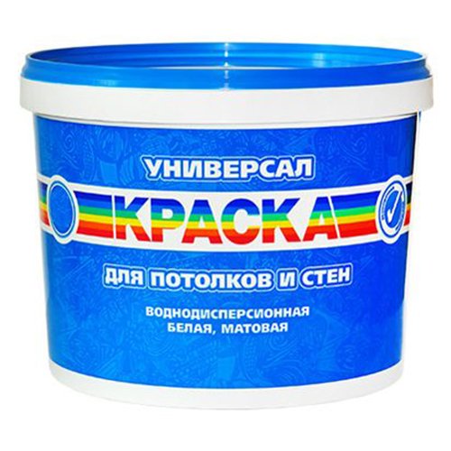 Краска "Универсал"  3,5кг Радуга воднодисп.белая матовая /2/144