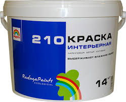 Краска ВДАК "Радуга 210" 14кг интер.акрил. мат. /44