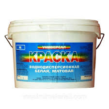 Краска "Универсал" 14кг Радуга воднодисп.белая матовая /44