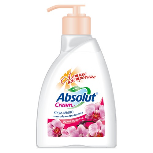 Мыло жидкое "Absolut" 250г АНТИБАКТ. Дикая орхидея 2в1 Масло чайного дерева+пантенол (дозат.) /15